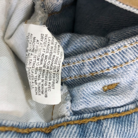LEVI’S Vintage 80s 90s Light Wash 619 Orange Tab High Waisted Jeans - Picture 8 of 8